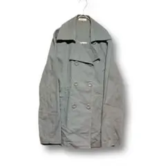 VALMAN　バルマン　ミドル丈トレンチコート ジャケット　ダブル　グレー系　M