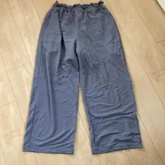 サマンサモスモスブルー(接触冷感)イージーワイドパンツ