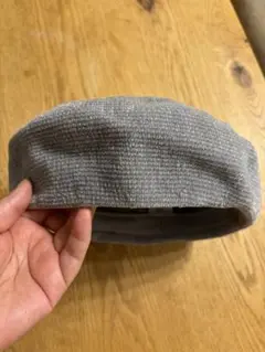 ベレー帽　グレー