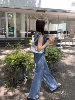 新品　グレイル　GRL サロペット　ノースリーブニット　セット