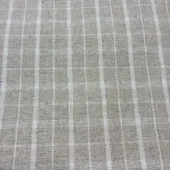 チェック柄生地　ベージュ　はぎれ