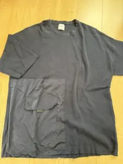 ZARA ネイビーTシャツ Lサイズ ポケット付き　半袖　新品