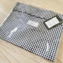 fitmore フィットモア ノベルティ　トートバッグ　ブラック　ギンガム