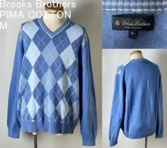 並品★国内正規品 BROOKS BROTHERS アーガイル柄 長袖 ニット M
