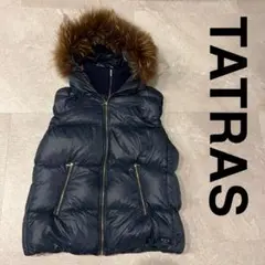 TATRAS ダウンベスト ファー ネイビー タトラス 美品
