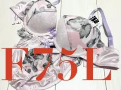◆プレジャージーン◆新品タグ付き◆ブラジャーショーツ上下セット◆花柄◆F75L◆