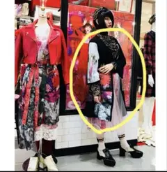 あちゃちゅむ　アラーキー天竺ワンピース　日本製　黒