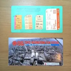 東急「第1回東京国際映画祭　記念乗車券」