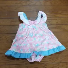 フラワープリント水着 100cm