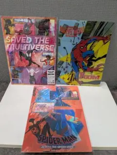スパイダーマン下敷き3枚セット　MARVEL　JAPAN　Spider-Man