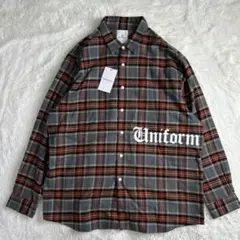 [未使用]UNIFORMEXPERIMENT 23AW チェックネルシャツ 2
