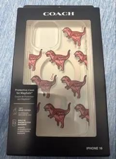 iPhone16 COACH ケース レキシー 恐竜