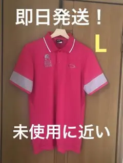 【美品】OAKLEY 半袖ポロシャツ 男性 ピンク グレー 即送！