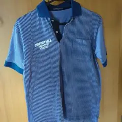 DUNLOP MOTORSPORT ストライプポロシャツ M
