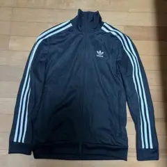 adidas ブラック ジャージ Lサイズ 3本ライン