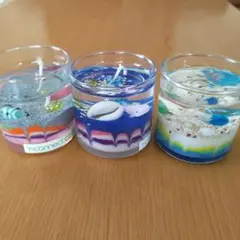 手作りのキャンドル　3個セット