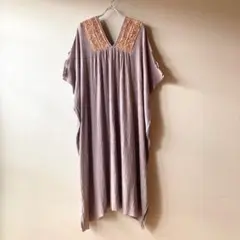 FREAK'S STORE エスニック インド綿ワンピース ザリ刺繍 アジアン