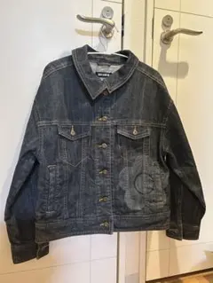 MARY QUANT LONDON デニム ライダースジャケット y2k 黒 M