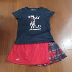 バボラ　セットアップ　TシャツMサイズ、スコートLサイズ