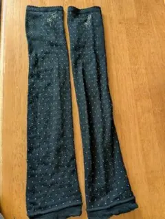 00s❋fairygrungeドット模様の黒いアームカバー