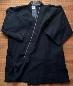 新品　未使用　甚平 上のみ　ダークブルー 和スタイル　LL 部屋着　浴衣
