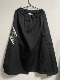 スカラー　今年人気♫スウェット切り替えロングスカート