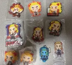 煉獄杏寿郎ラバーストラップ&アクリルスタンド＆マスコット10個セット