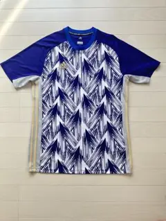 adidas 幾何学模様 Tシャツ Lサイズ　アディダス　ドライ　個性的