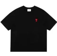 アミパリスTシャツ（黒)L AMI　ALEXANDRE　MATTIUSSI