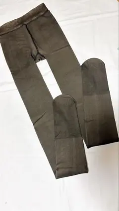 レディース裏起毛タイツ フリーサイズ ブラウン 厚手タイツ