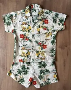 【値下げ】キッズ　アロハ　セットアップ　100cm