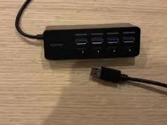 ELECOM USB 3.0ハブ 4ポート ブラック