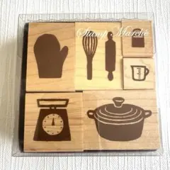 キッチン用品スタンプセット 6個入り