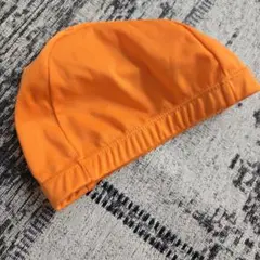 オレンジ 水泳帽 ポリエステル