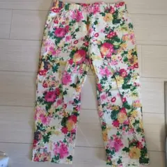 花柄ゴムズボン