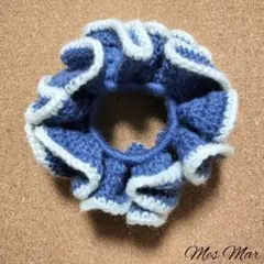 手編みシュシュ④⑥　ハンドメイド　ヘアゴム