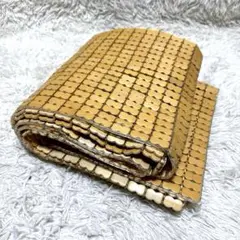 【未使用】竹シーツ　竹駒　ひょうたん型　冷感敷きパッド ダブル