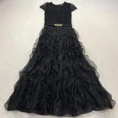 Otto Collection　レースフリルワンピースドレス　パーディ　ベルト付