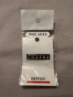 【新品未使用】Ferrari ロゴ 公式 イタリア ボラフィ社製 ピンバッジ
