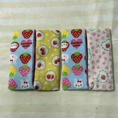 ポケットティッシュケース　普通サイズ　g25 うさぎ　いちご