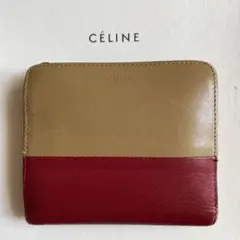 CELINE バイカラー 二つ折り 財布