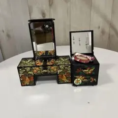 和柄ミニ鏡台　小物入れ　昭和レトロ