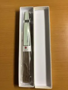 伊藤常　女性用　紙扇子　蘭　グリーン