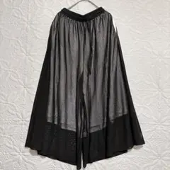 美品✨KEN2.SHOP シースルーブラックガウチョパンツ