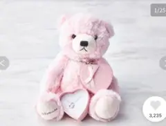 Sears シアーズ テディベアu0026誕生石オープンハート ネックレス