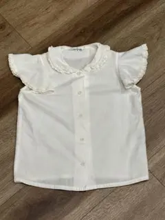 半袖フリルシャツ　サイズ100