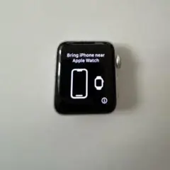 シルバーの38mm Apple Watchの 3series 本体