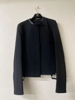 新品未使用 グッチノーカラージャケット 黒 サイズ表記44