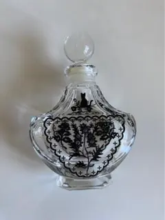 【未使用品】ヴィンテージ　香水瓶　猫と草花