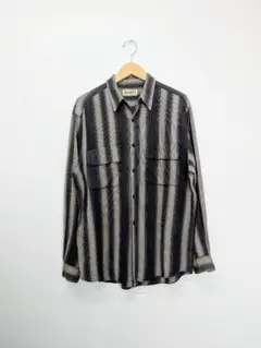 Cascading Stripes Damage Work Shirt